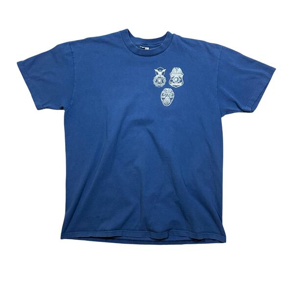 Vintage 80s Tucson Area Police K-9 Trails Single Stitch T-Shirt - Picture 1 of 5